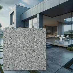 Tiles Plytka granitowa Dark Grey New G654 płomieniowana 60x60x5 cm