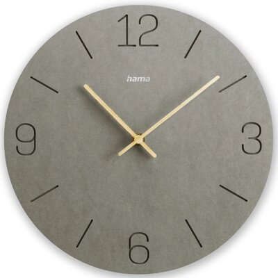 Zegar HAMA Crete 30 cm Szary