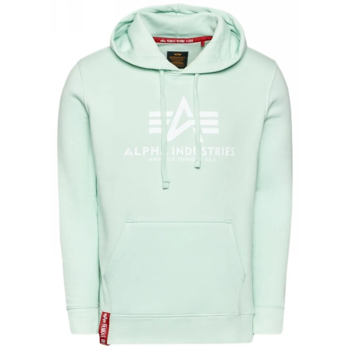 Bluza z kapturem Alpha Industries Basic 178312 43 - Miętowa  M