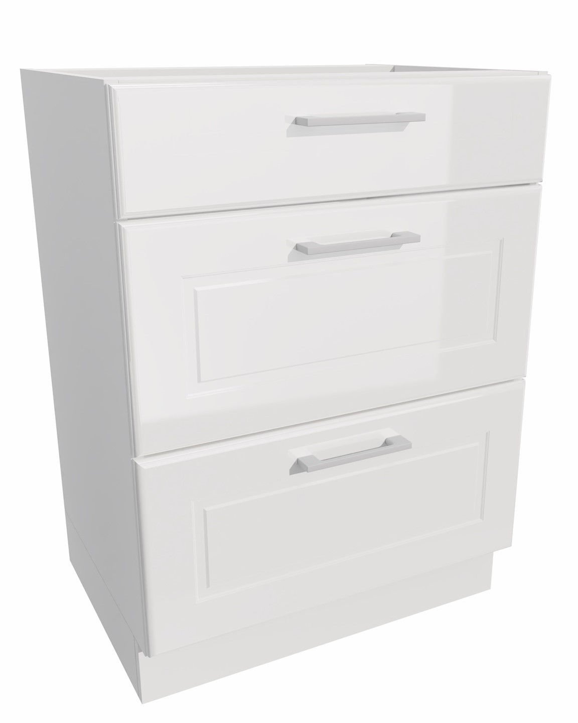 Szafka Dolna Alto 3 Szuflady 60X82 Mdf Biały Połysk