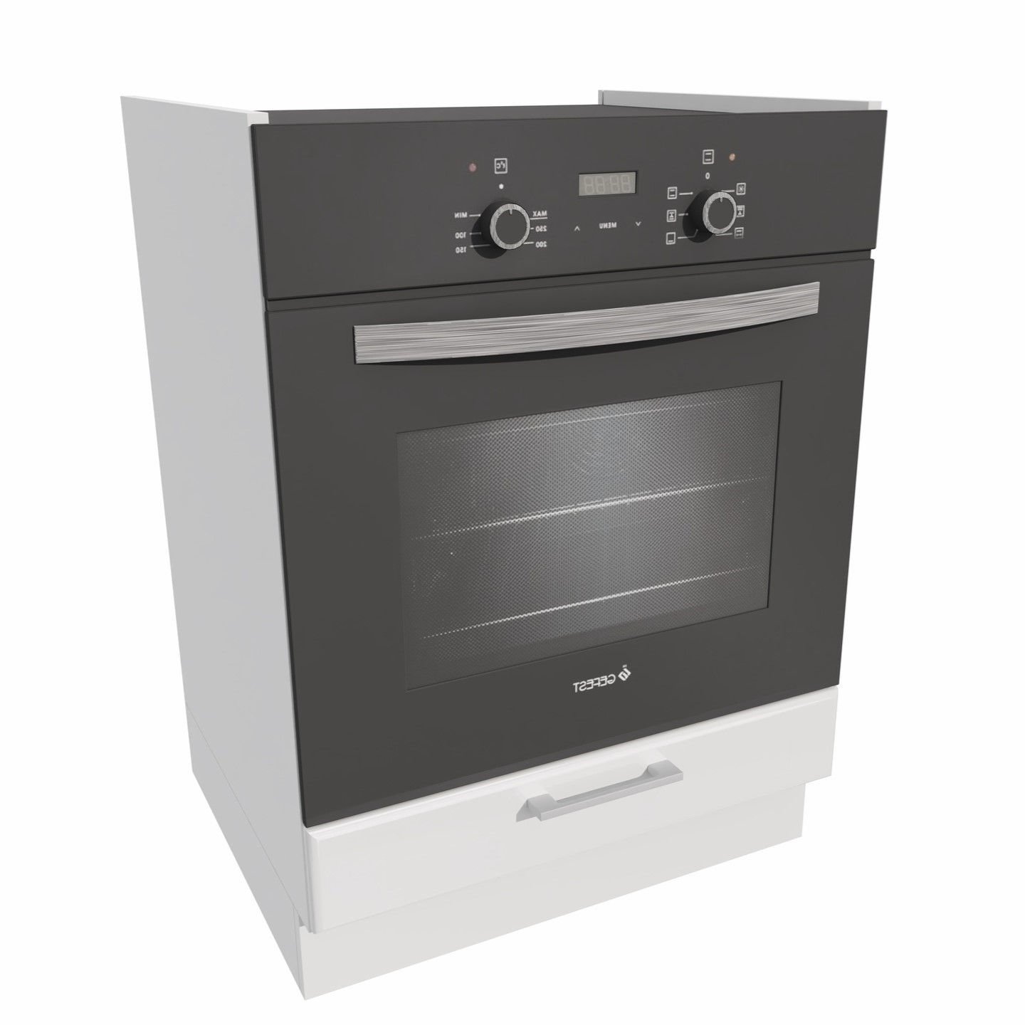 Szafka Dolna Pod Zabudowę Piekarnika Alto 60X82 Cm Mdf Biały Połysk