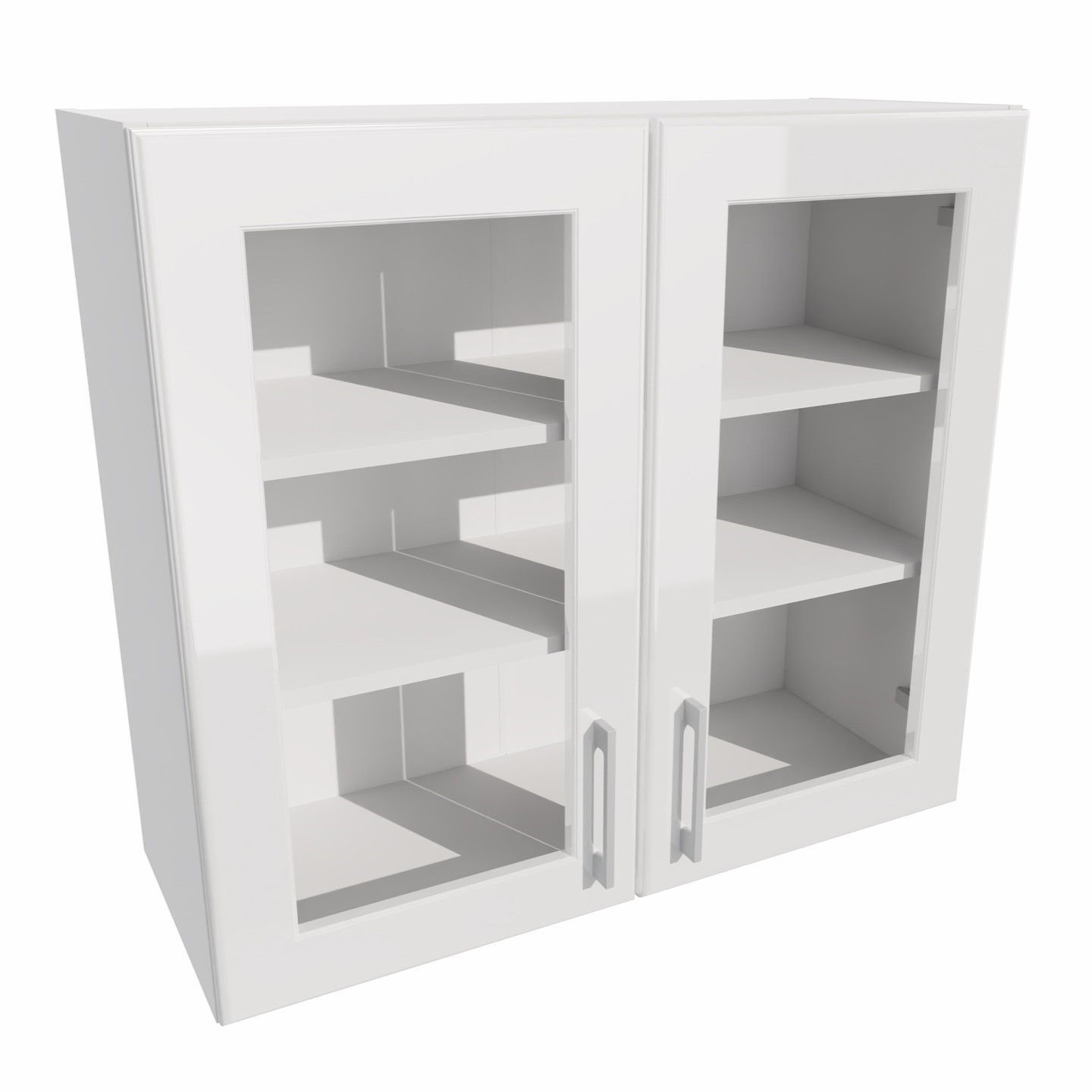 Szafka Wisząca Witrynowa Alto 80X72 Cm Mdf Mdf Biały Połysk