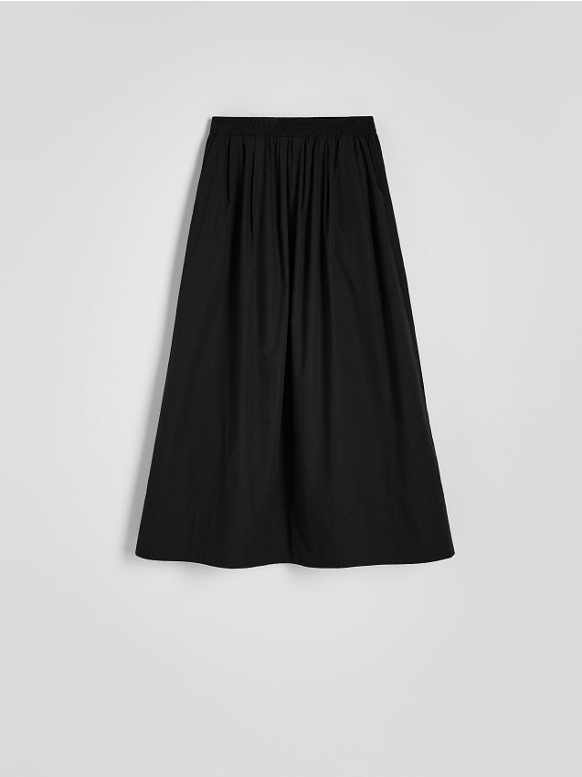 Reserved - Bawełniana spódnica maxi - czarny