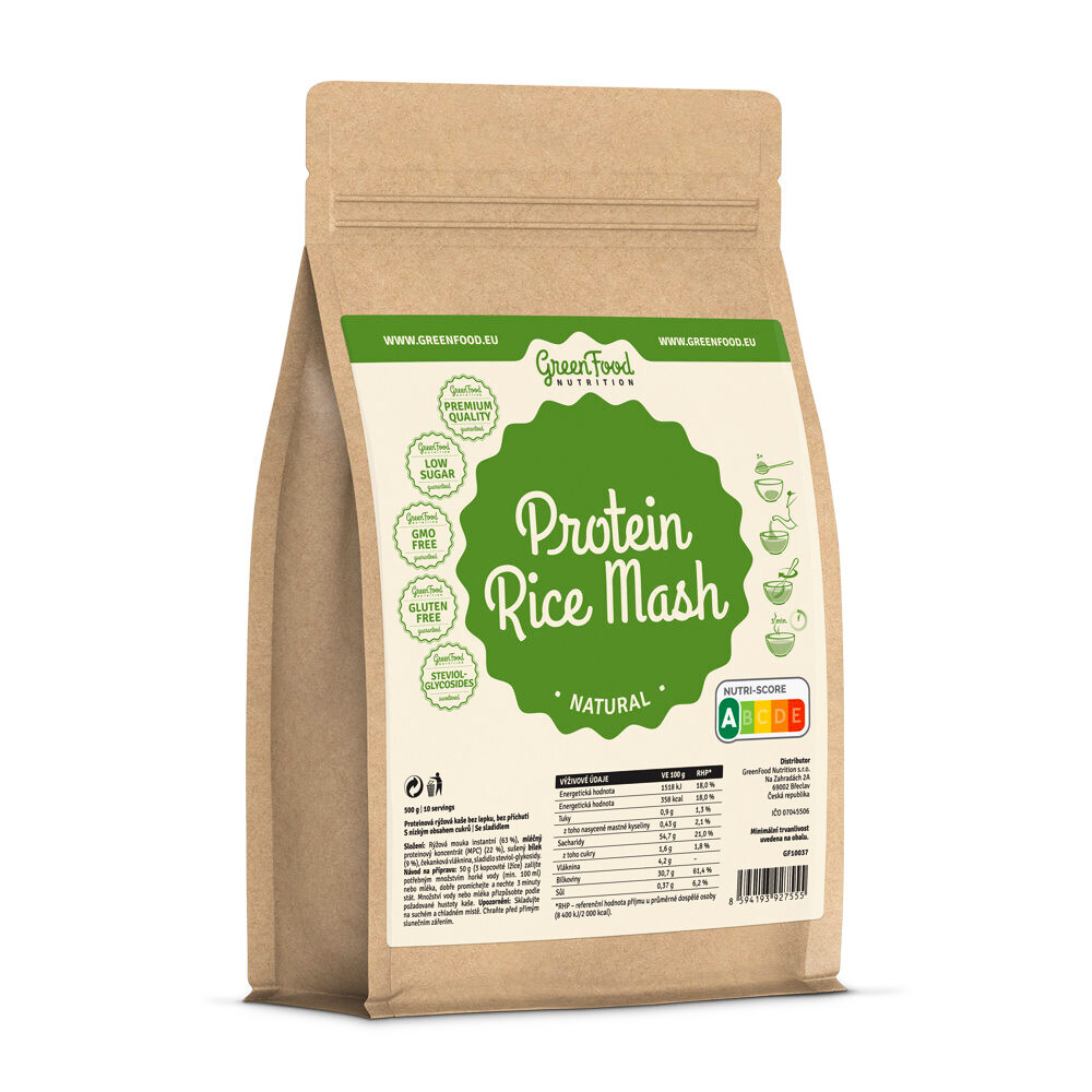 GreenFood Protein Rice Mash 500 g bez smaku