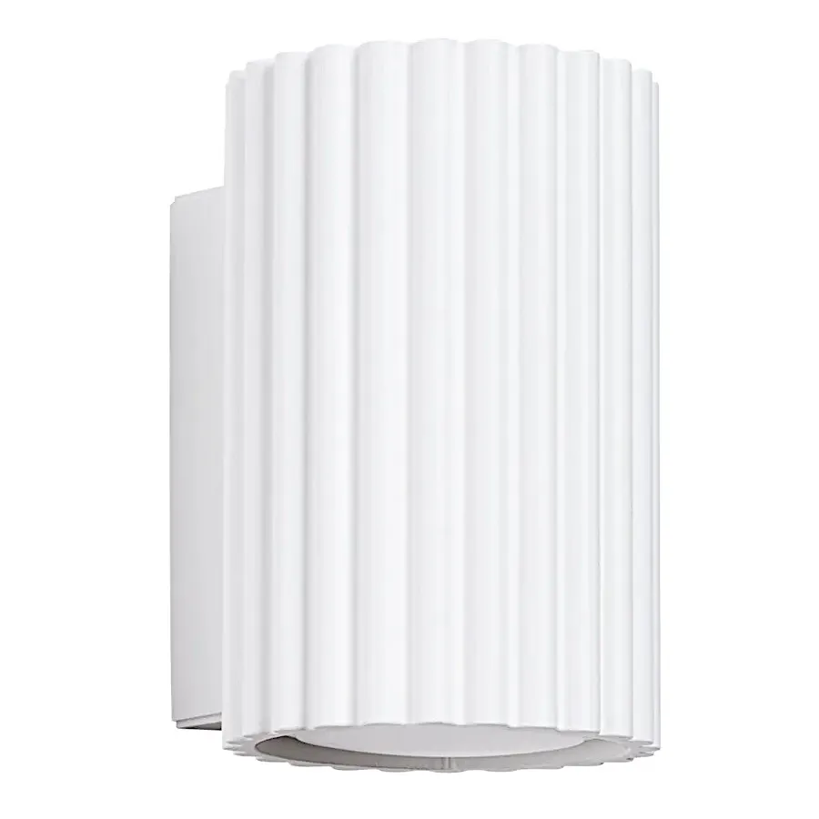 Bialy nowoczesny kinkiet ryflowany 3X D287 P7-E57