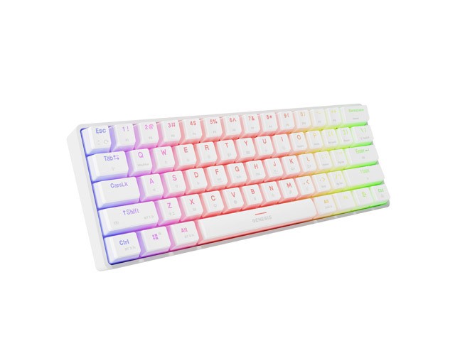 Genesis Thor 660 G2 RGB biała Gateron Brown