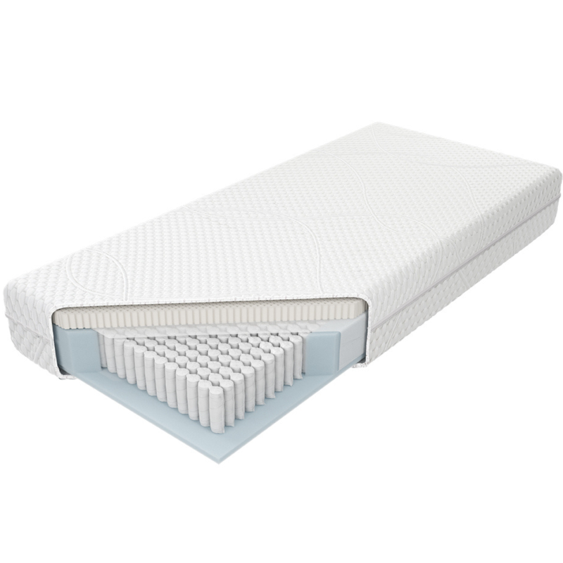 Materac Multipocket Talalay X5 H4 M&K Foam Koło Rozmiar - 90x200, Pokrowiec - Kaszmir