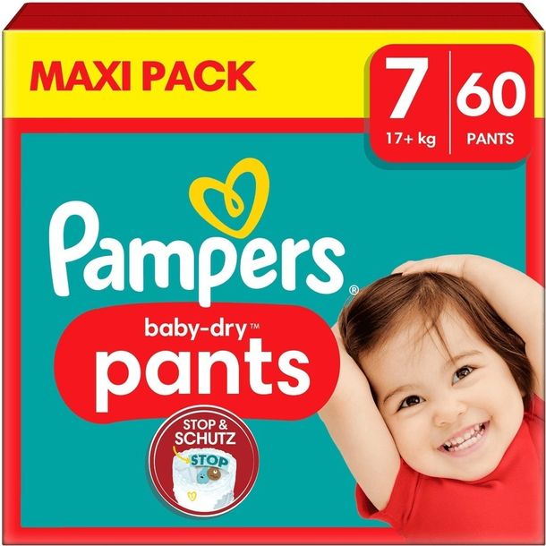 Pampers Pants Pieluchomajtki Rozmiar 7 (60 sztuk)