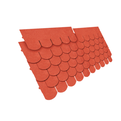 Gont bitumiczny ETA karpiówka 80 cm 3 m2 czerwony Nexler