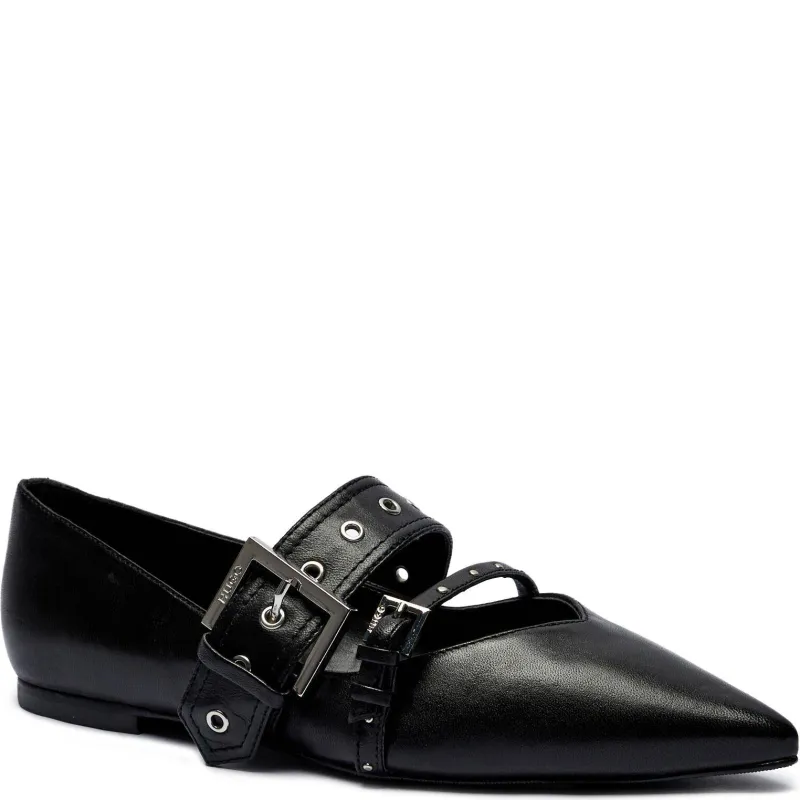 HUGO Skórzane baleriny Maridia_Ball_BKNA