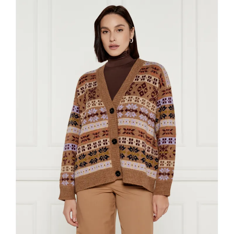 Weekend MaxMara Wełniany kardigan Eccelso Relaxed fit