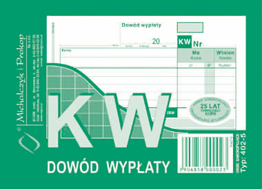 KW Dowód Wypłaty 402-5 A6 Michalczyk&Prokop