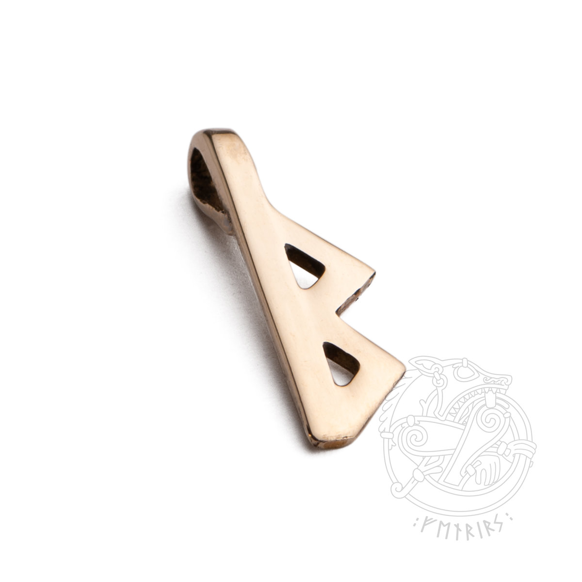 BERKANA Rune Pendant Zawieszka z runą BERKANAN / BEORC / BERKANO / BJARKAN z brązu starszy Futhark