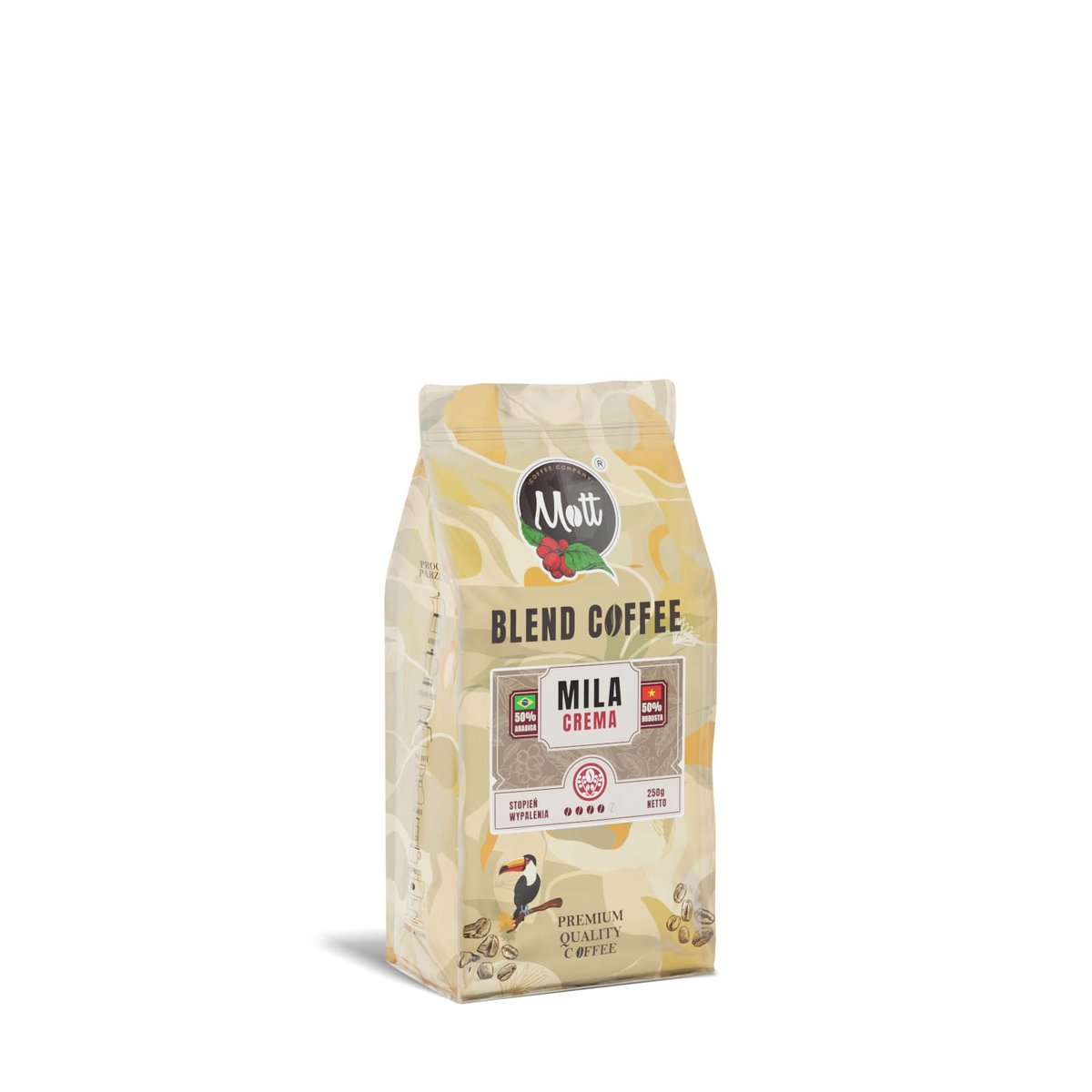 MILA CREMA 250g – Kawa Ziarnista na Prezent o Kremowym Smaku