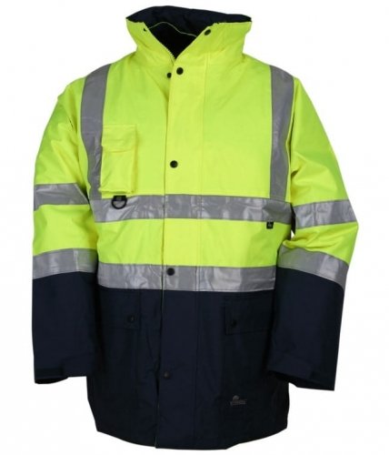 Kurtka 5W1 Ostrzeg.Żółto-Granatowa S