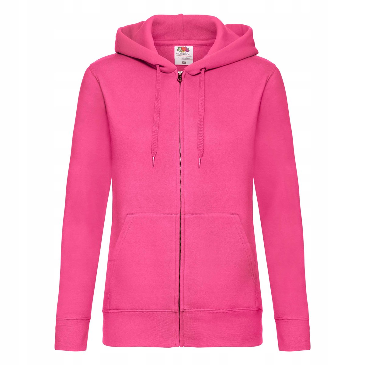 Bluza Damska Z Kapturem Rozpinana Zip Thru Hood Sweat Jacket Fuchsia r. XS