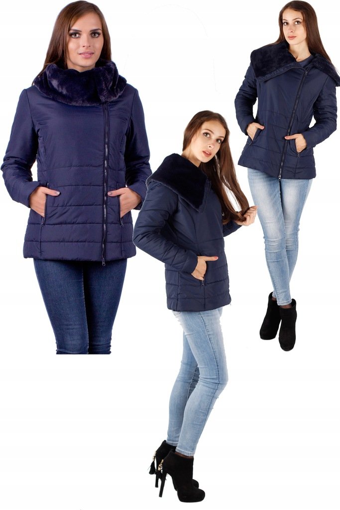 KURTKA DAMSKA RAMONESKA PARKA FUTRO OKAZJA