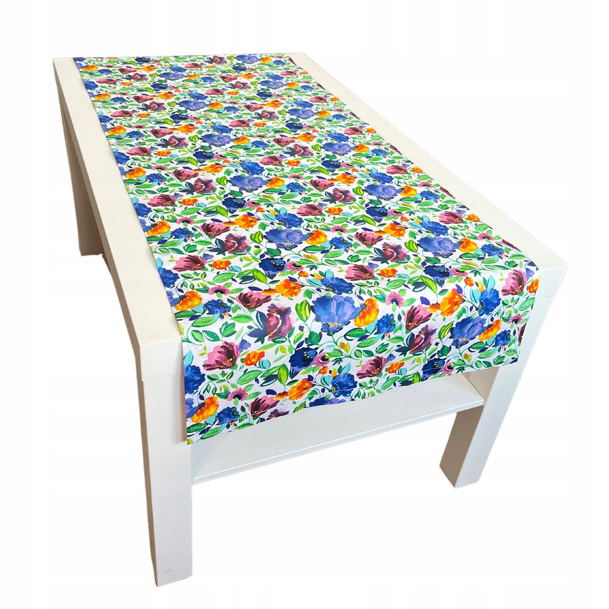 Houseartlife Obrus Bieżnik Na Stół 100% Bawełna Wzór Łąka 125X45 Cm