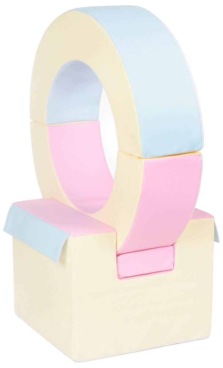 Zestaw 3 Klocków Piankowych Mini Hoop Zestaw 3 Klocków Piankowych Mini Hoop (Kolor: Różowy, Niebieski, Żółty (Pastel))