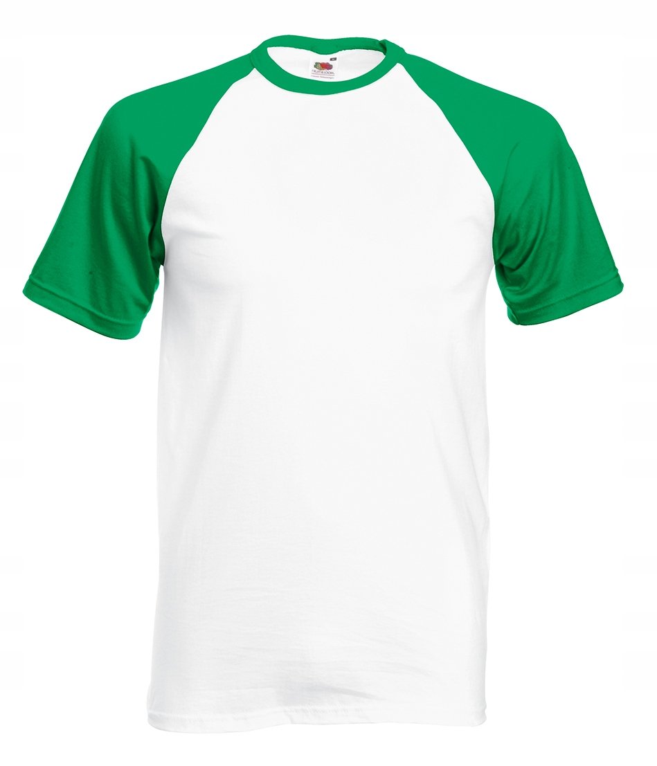 Koszulka Męska Baseball White/Kelly Green r. S