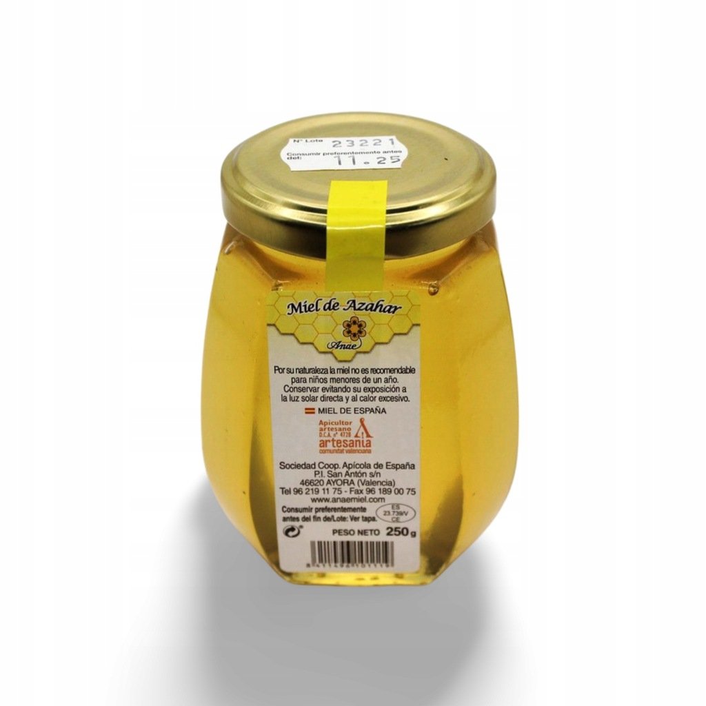 Hiszpański Miód Pomarańczowy 100 % Naturalny 250G