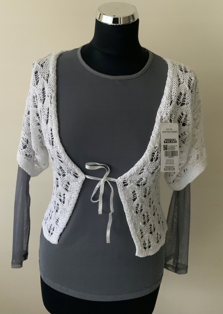 SWETER ROZPINANY DAMSKI BOLERKO PREZENT EXTRA OKAZJA