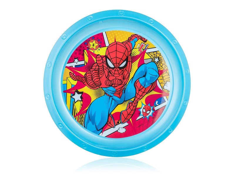 Talerz plastikowy płytki Spiderman 22cm