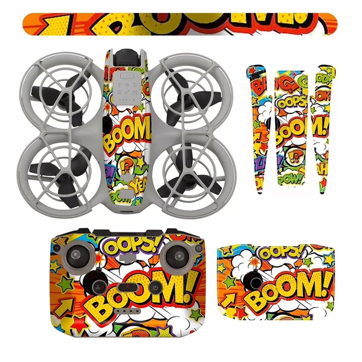 Akcesoria do DJI NEO - Naklejki Graffiti Drona DJI NEO Kontrolera RC-N3