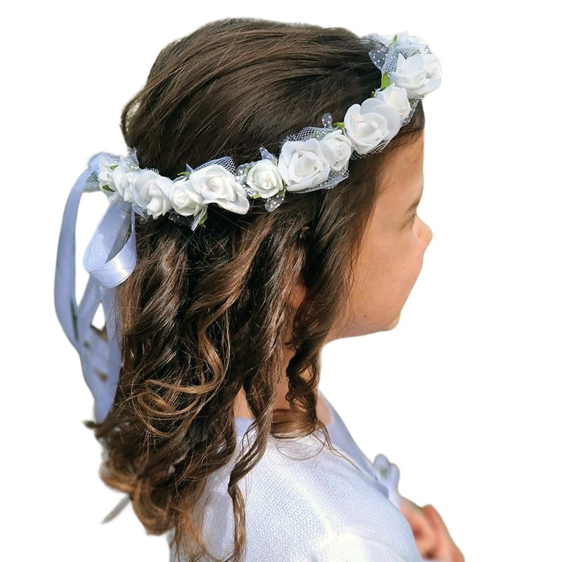 Wianek komunijny jak żywy wianki komunijne dla dziewczynki komunia WK116