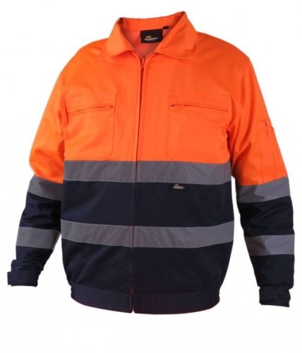 KURTKA ROB.OSTRZEG.POMAR.-GRANATOWA XXL