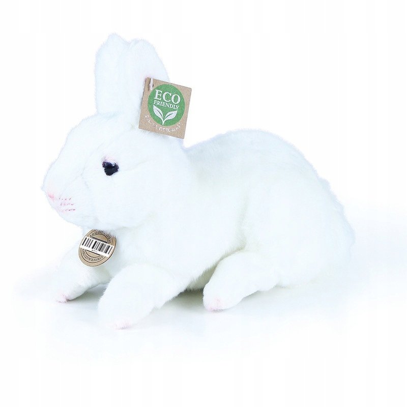Pluszak maskotka Królik Zając Eco bawełna Prezent na święta 23cm