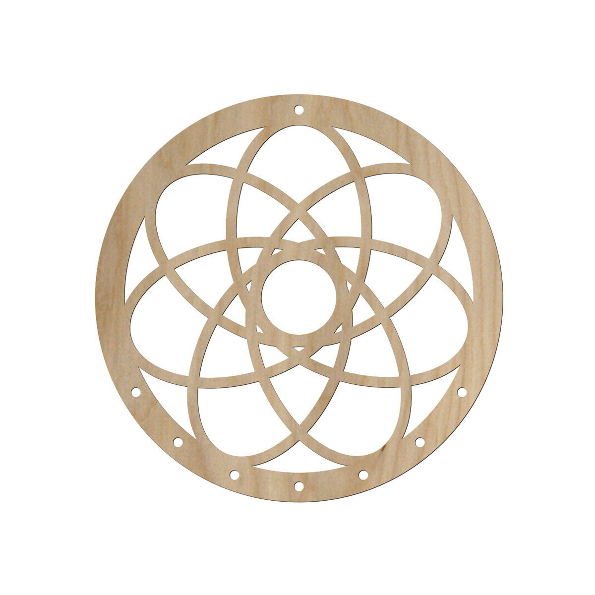 Drewniany łapacz snów / makrama I 45x45 cm