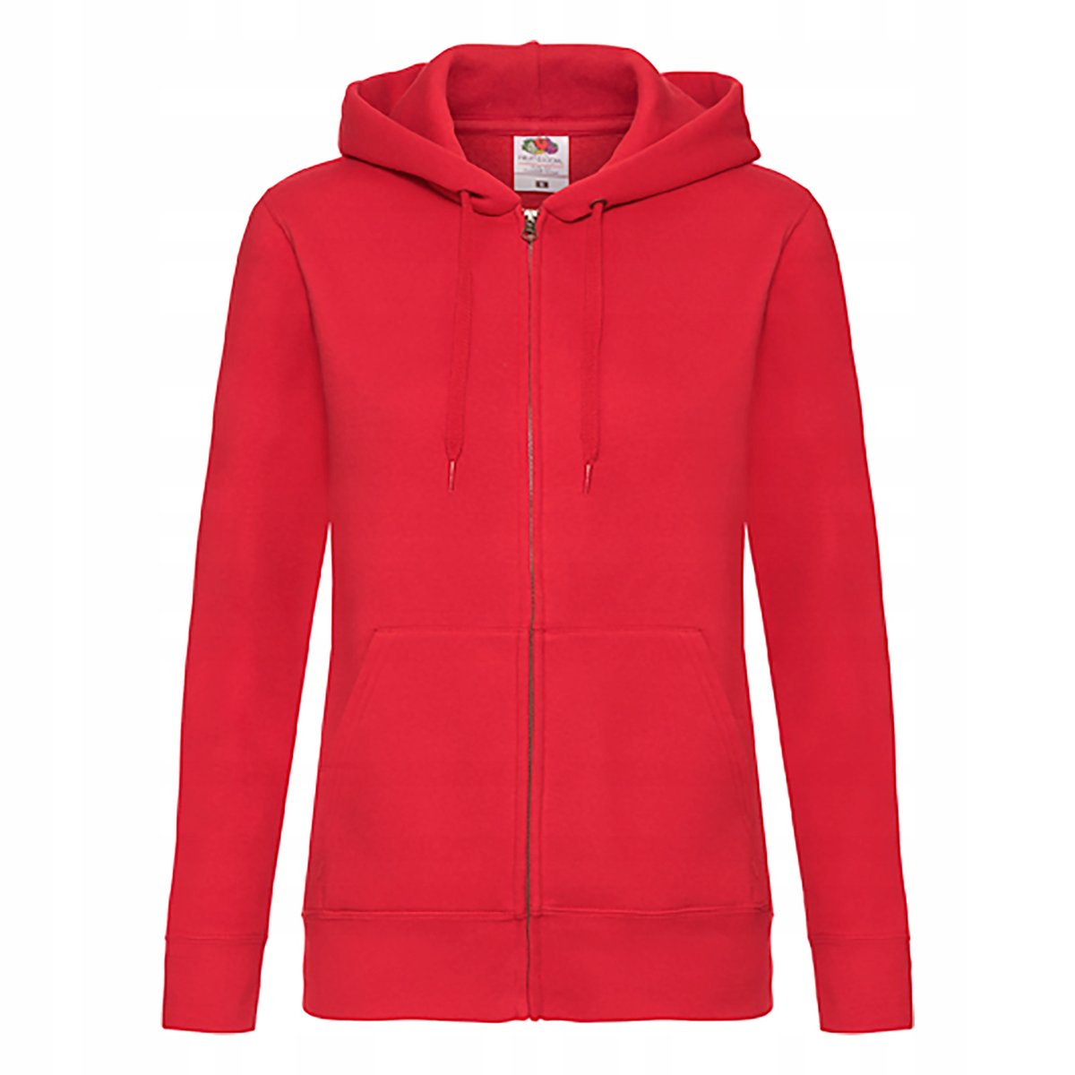 Bluza Damska Z Kapturem Rozpinana Zip Thru Hood Sweat Jacket Czerwony r. XS