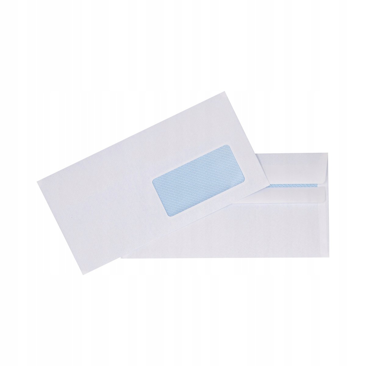 Koperty biurowe DL (110x220 mm) z okienkiem białe 50 szt