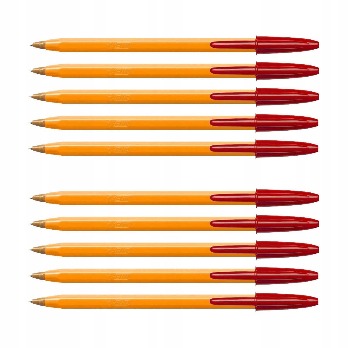 Bic Original długopis klasyczny orange CZERWONY ZESTAW x10