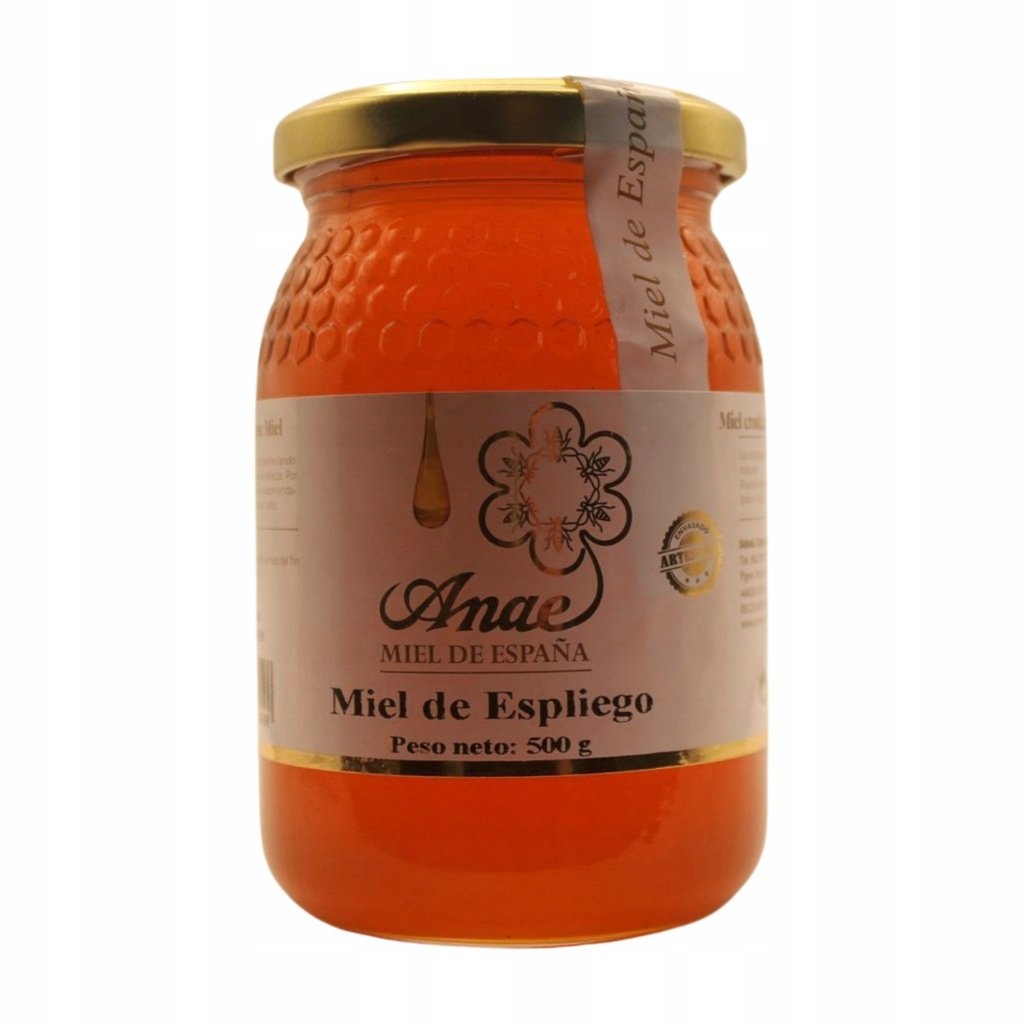 Hiszpański Miód Lawendowy 100% Naturalny 500G