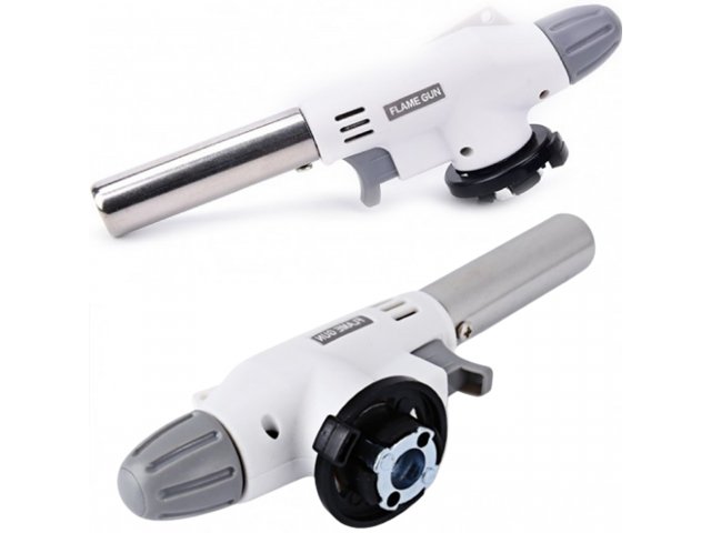 Palnik Gazowy Automatyczny Zapalarka Biały Kartusz