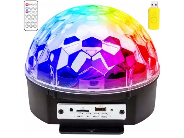 Kula Disco Projektor Dyskotekowy Reflektor Rgb Xl