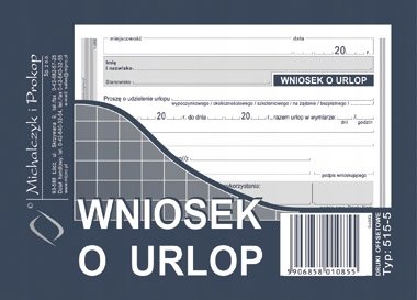 Wu Wniosek o urlop Michalczyk&Prokop a6 515-5