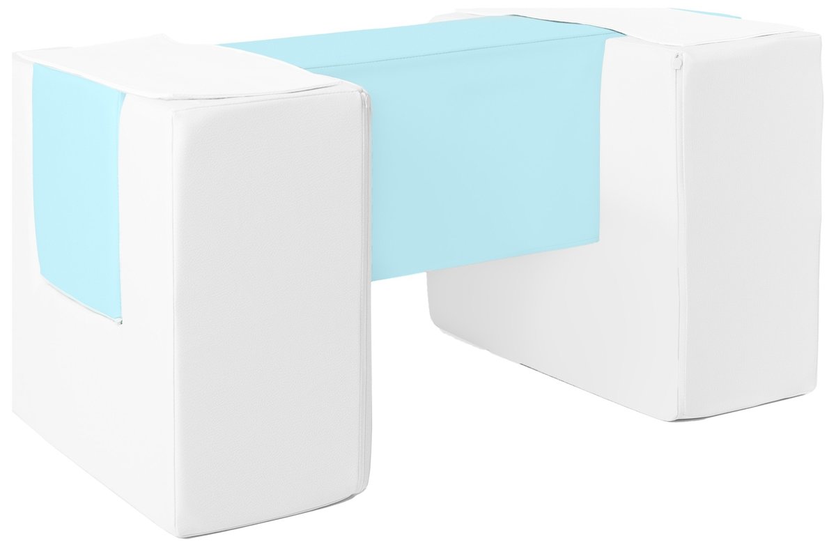 Zestaw 3 Klocków Piankowych Kładka Na Rzepach Zestaw 3 Klocków Piankowych Kładka Na Rzepach (Kolor: Biały, Niebieski (Pastel))