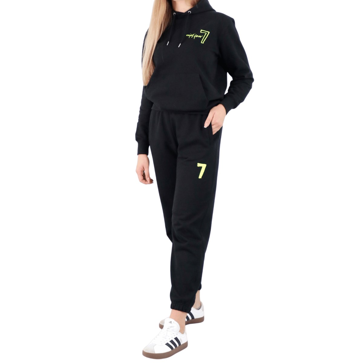 Czarny komplet Dresowy OVERSIZE z haftem Wings x Paprocki & Brzozowski UNISEX L