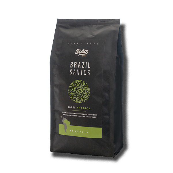 Kawa Ziarnista Sido Brazil Santos Jasno Palona 1kg