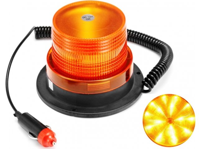 Kogut Lampa Ostrzegawcza Błyskowa Led + Magnes