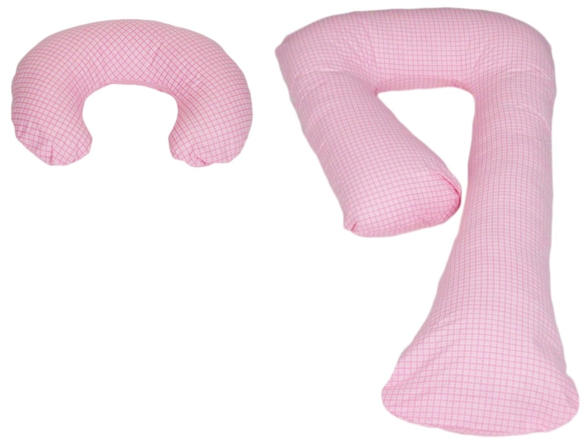 Zestaw Poduszek Uniwersalnych, Wygodne, Ciążowe Zestaw Poduszek Uniwersalnych, Wygodne, Ciążowe (Wzór: Różowa Kratka)