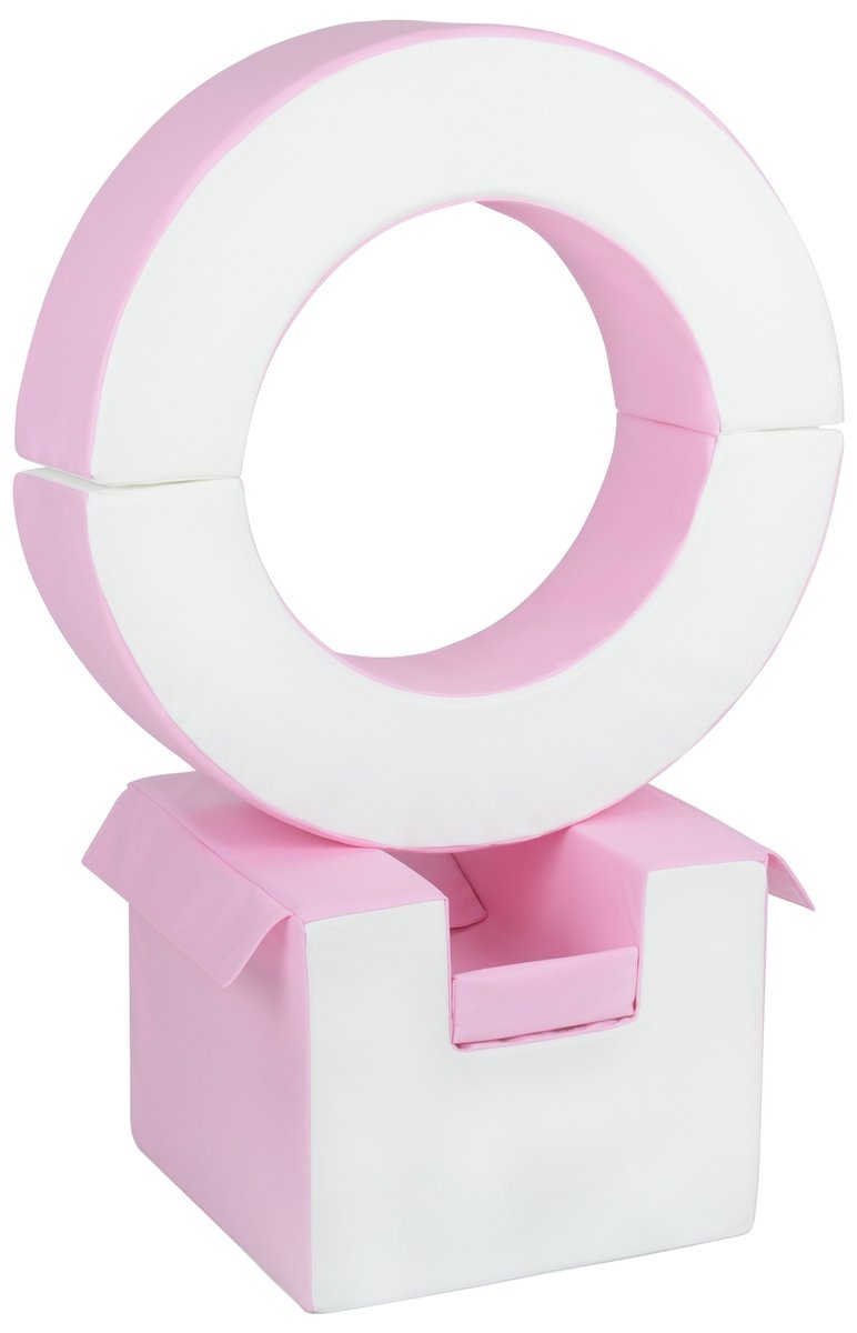 Zestaw 3 Klocków Piankowych Mini Hoop Zestaw 3 Klocków Piankowych Mini Hoop (Kolor: Biały, Różowy (Pastel))