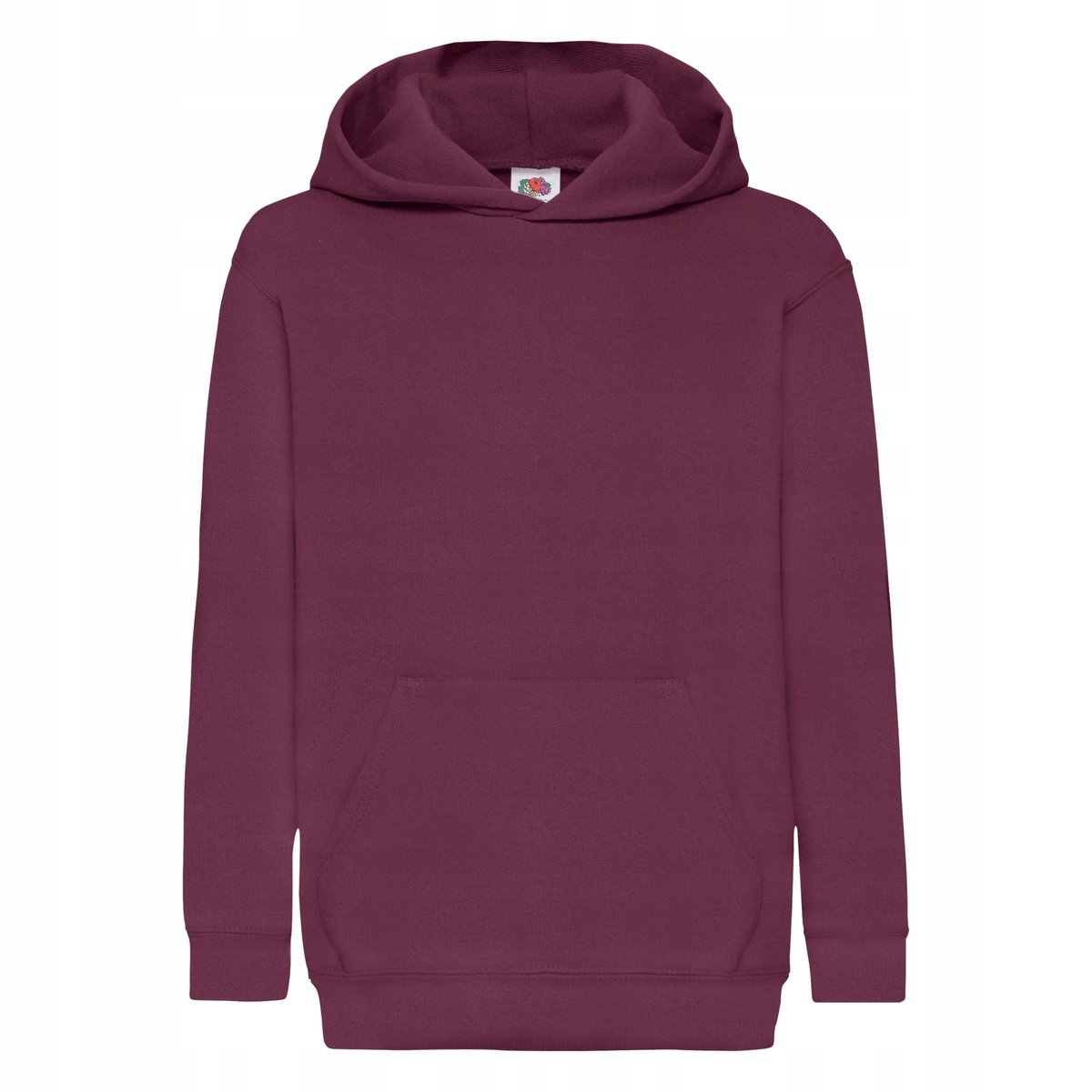 Bluza Dziecięca Z Kapturem Hooded Sweat Burgundowy r. 7-8(128)