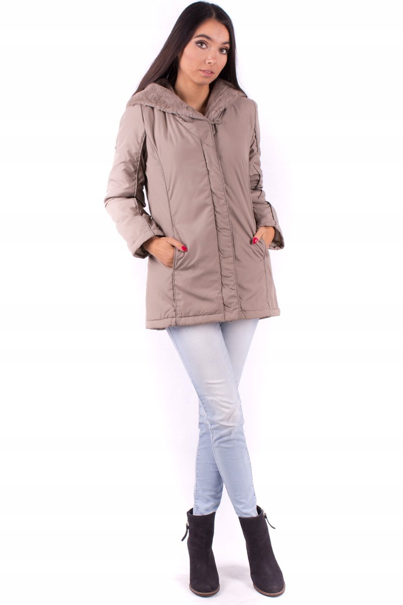 KURTKA DAMSKA z KAPTUREM PLUS SIZE XXXL PREZENT dla NIEJ EXTRA OKAZJĄ