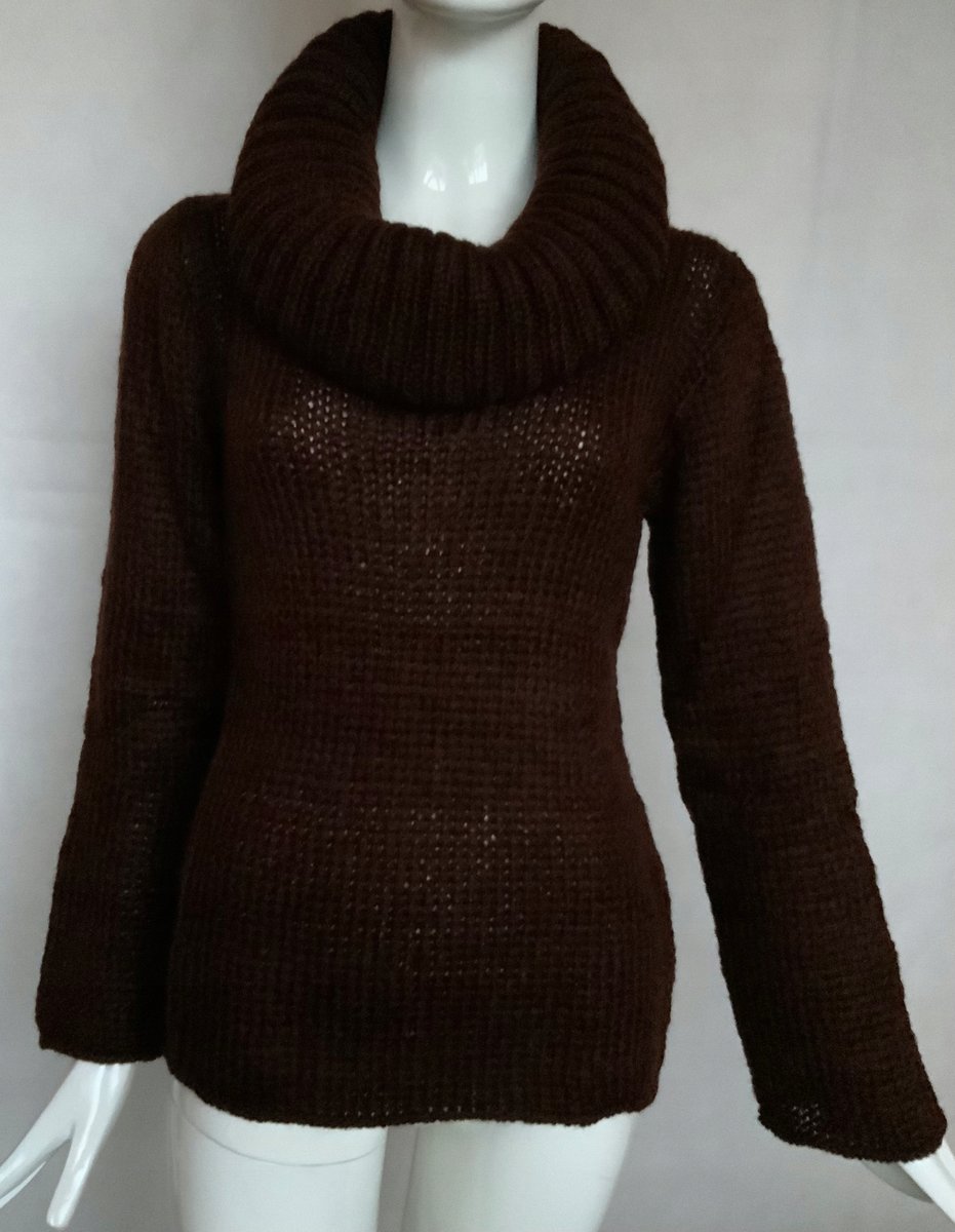 SWETER CIEPLY DAMSKI wełna SWETER z GOLFEM PREMIUM