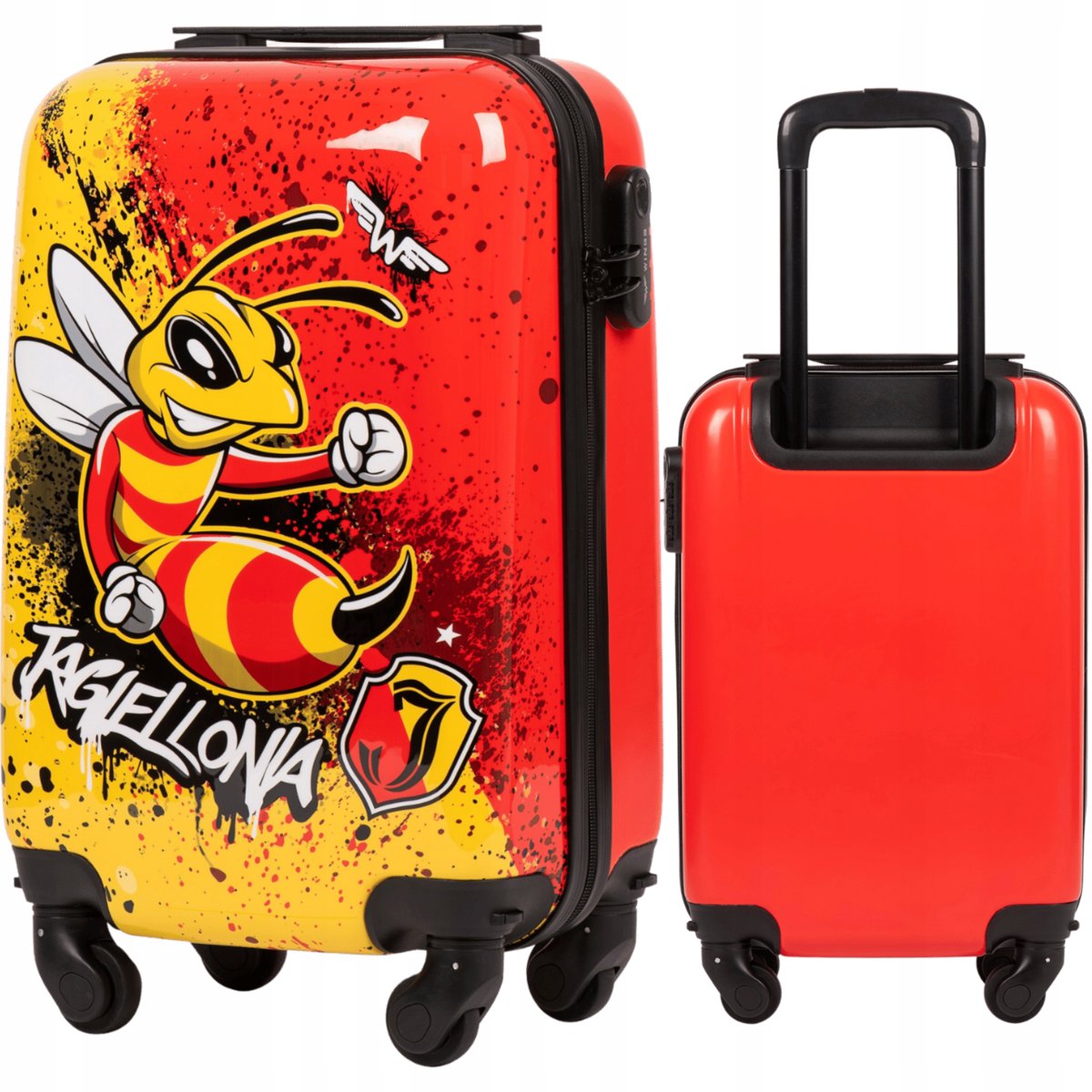 WINGS JAGIELLONIA Walizka MAŁA kabinowa PODRĘCZNA bagaż PODRÓŻNY 4 KÓŁKA