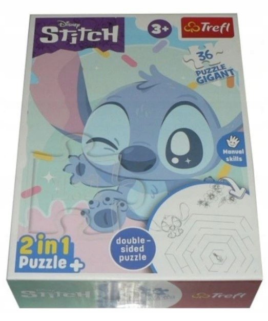 TREFL Puzzle Gigant 2 w 1 DISNEY STITCH 36 elementów 91968